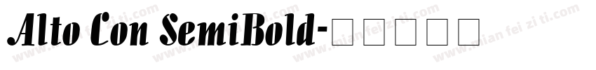 Alto Con SemiBold字体转换
